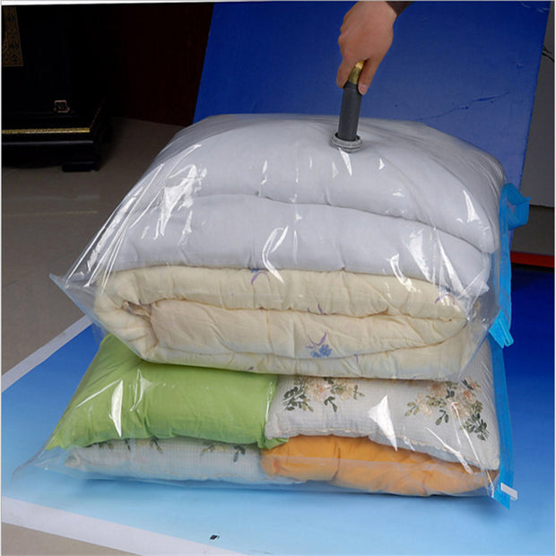 Transparent Foladable Vacuum, Seal Compressed Organizer Storage Bags