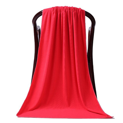Microfiber Plain Bed Towel